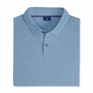 Men's Footjoy Golf Shirts Blue NZ-237241